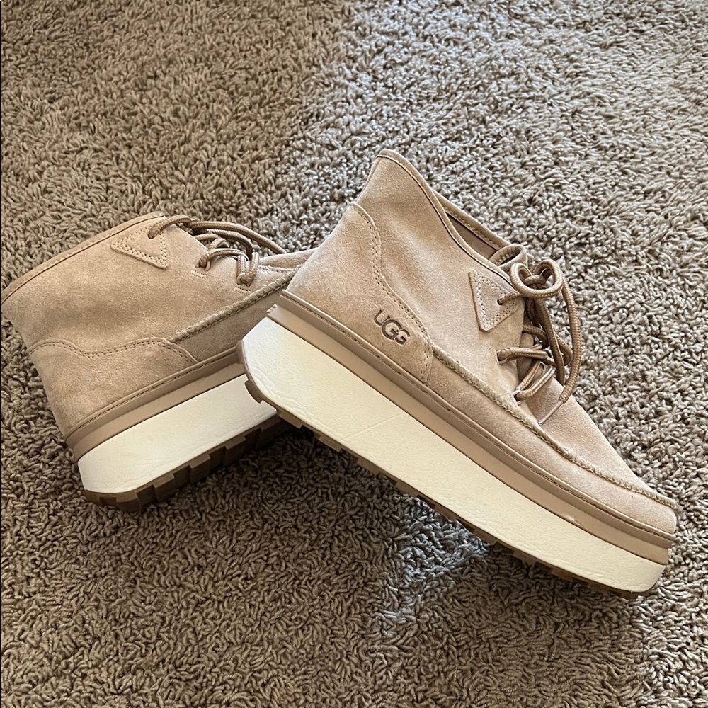 UGG Women’s Marin Beige Boots- Size 10